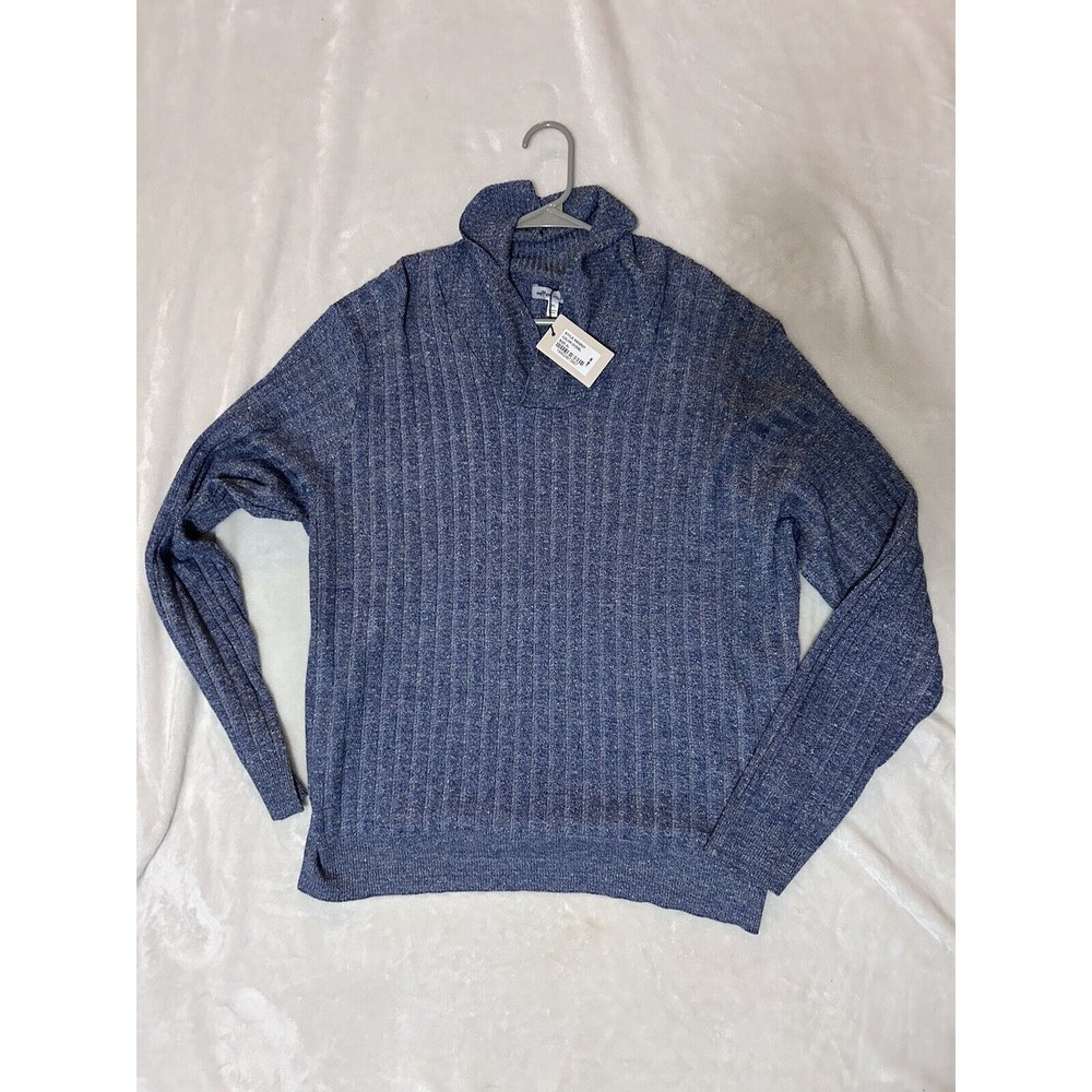Peter Millar Men's Size XL Ocean Blue Naples Shore Shawl Sweatshirt #MS22S21